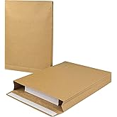 Neehows 15 Pack Expandable Large Kraft Envelopes, 9.3" x 13" Big Mailing Envelopes Self Seal Anti Tear Catalog Envelopes for Business Office Paper Documents File Storage - Brown