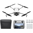 DJI Mini 3 Fly More Combo (DJI RC), Drones with Camera for Adults 4K, 3 Batteries for 114-min Flight Time, Vertical Shooting,