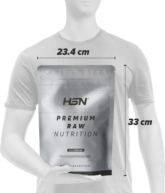 Creatina monohidratada em pó da hsn | 1 kg sem sabor = 286 doses por embalagem | monohidrato de creatina 100% pura sem adição | não ogm, vegano, sem glúten