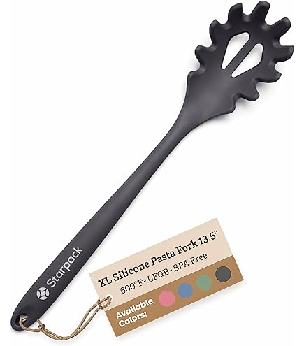 Amazon.com: Chef Craft Premium Silicone Spaghetti/Pasta Fork, 11.5 inch,  Orange: Home & Kitchen