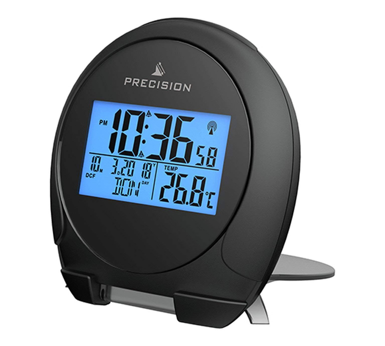 Precision LCD Radio Controlled Multi Band World Trvael Backlit Alarm Clock AP059