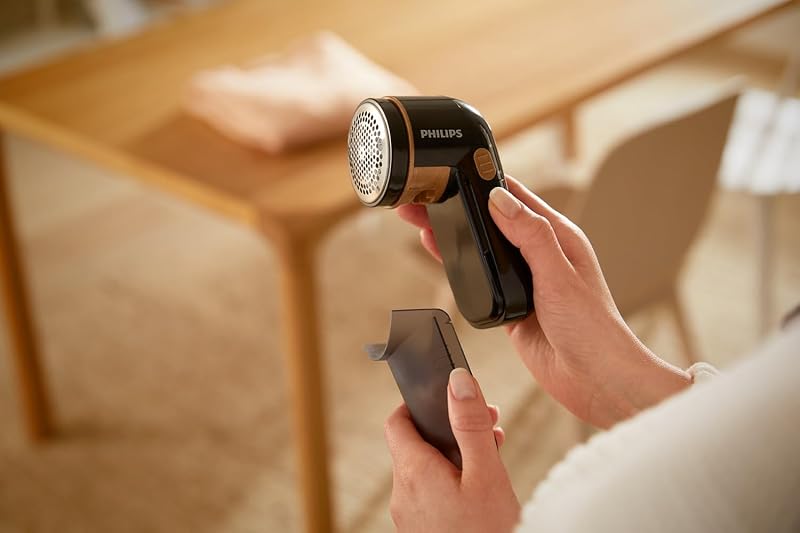 Quitapelusas Eléctrico, Cuchilla 8800RPM, 3 Tamaños de Malla, Negro — foto 4 de 7