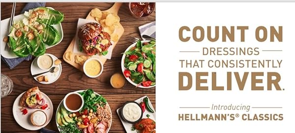 HELLMANN’S CLASSICS FRENCH SALAD DRESSING JUG, GLUTEN FREE, NO ARTIFICIAL FLAVORS OR HIGH FRUCTOSE CORN SYRUP, COLORS FROM NATURAL SOURCES, 1 GALLON (PACK OF 1)