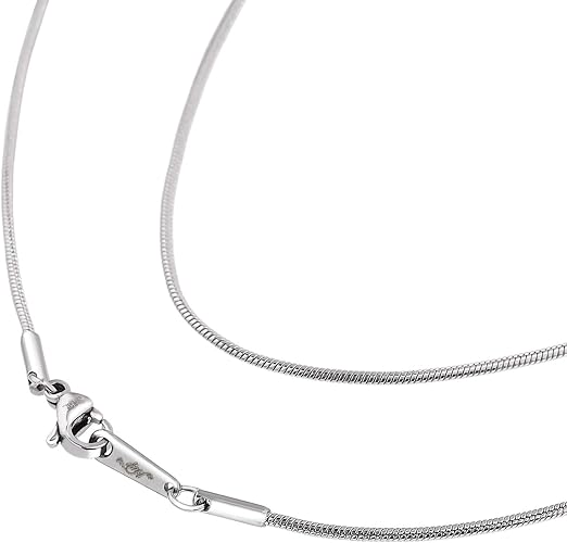 Amazon ナピスト ネックレス チェーン レディース メンズ 金属アレルギー対応 サージカル ステンレス スネーク 1 2mm 40cm 丸 ネックレス 通販