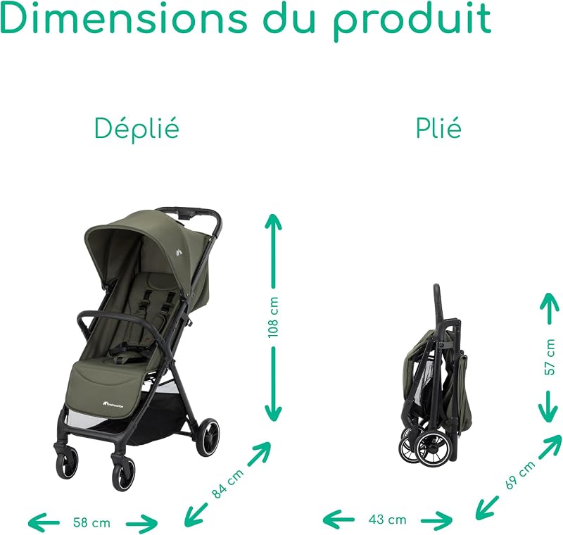 Azur, Poussette Canne, 0–3 Ans (15 kg), Mineral Graphite