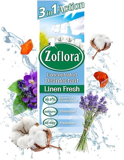 Zoflora Linen Fresh 500ml Odour Remover Disinfectant Twin Pack