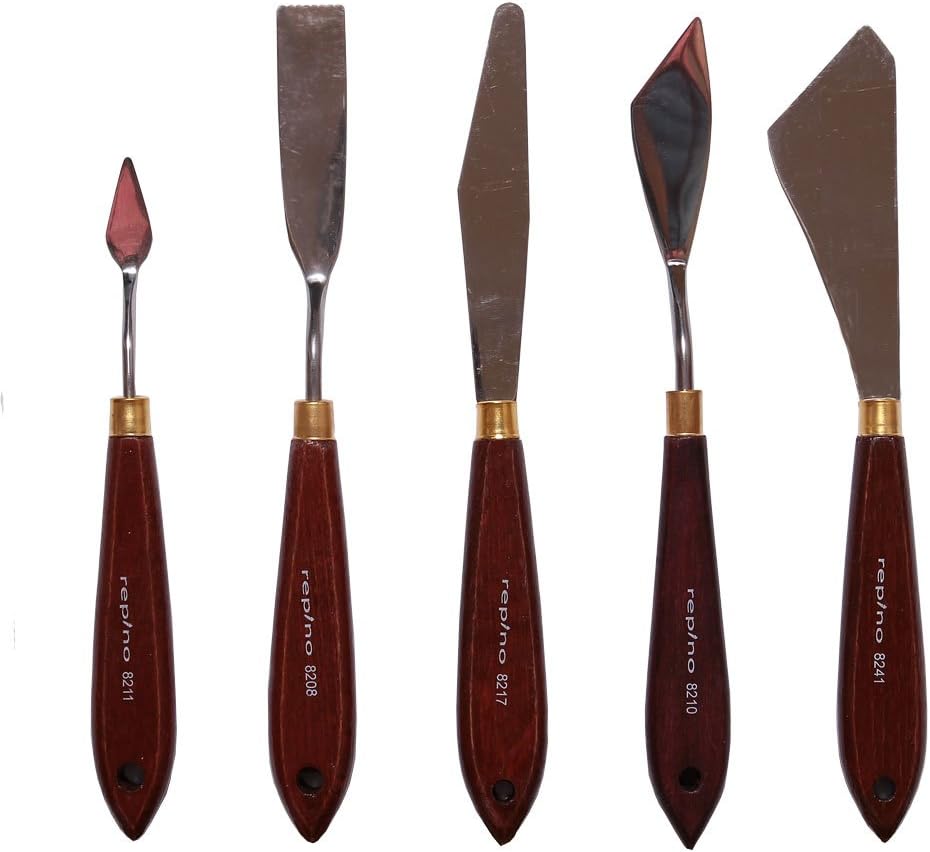 Acrylic and Oil Painting Knives Palette Knife Set 5 Pieces BigaMart