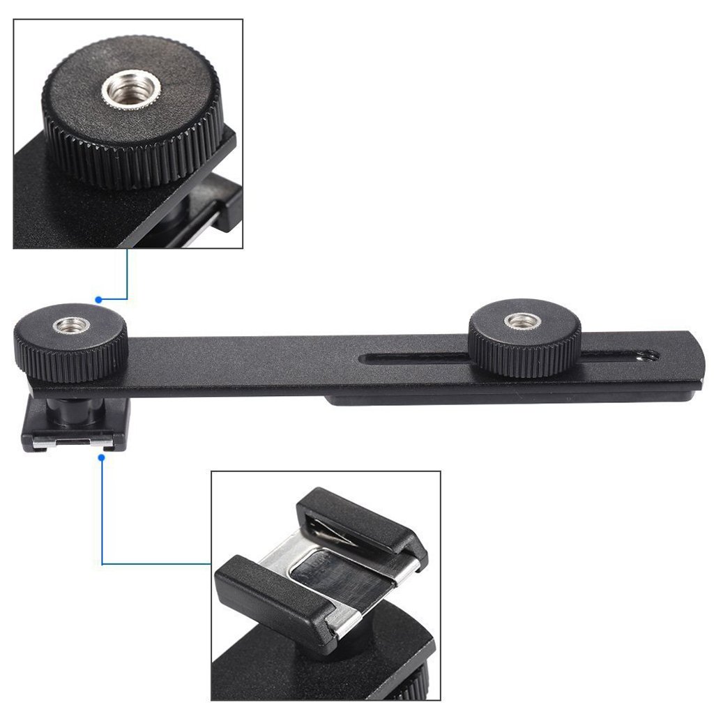 Lot De 2 Bases Pied Flash - Support Griffe Universel Pour Équipement Photo - Adaptout Marque Française