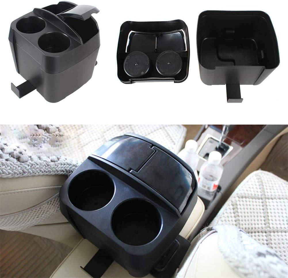 3 In 1 Auto Accessories Black Trash Box With Tissue Clip Car Trash Can Trashes Holder