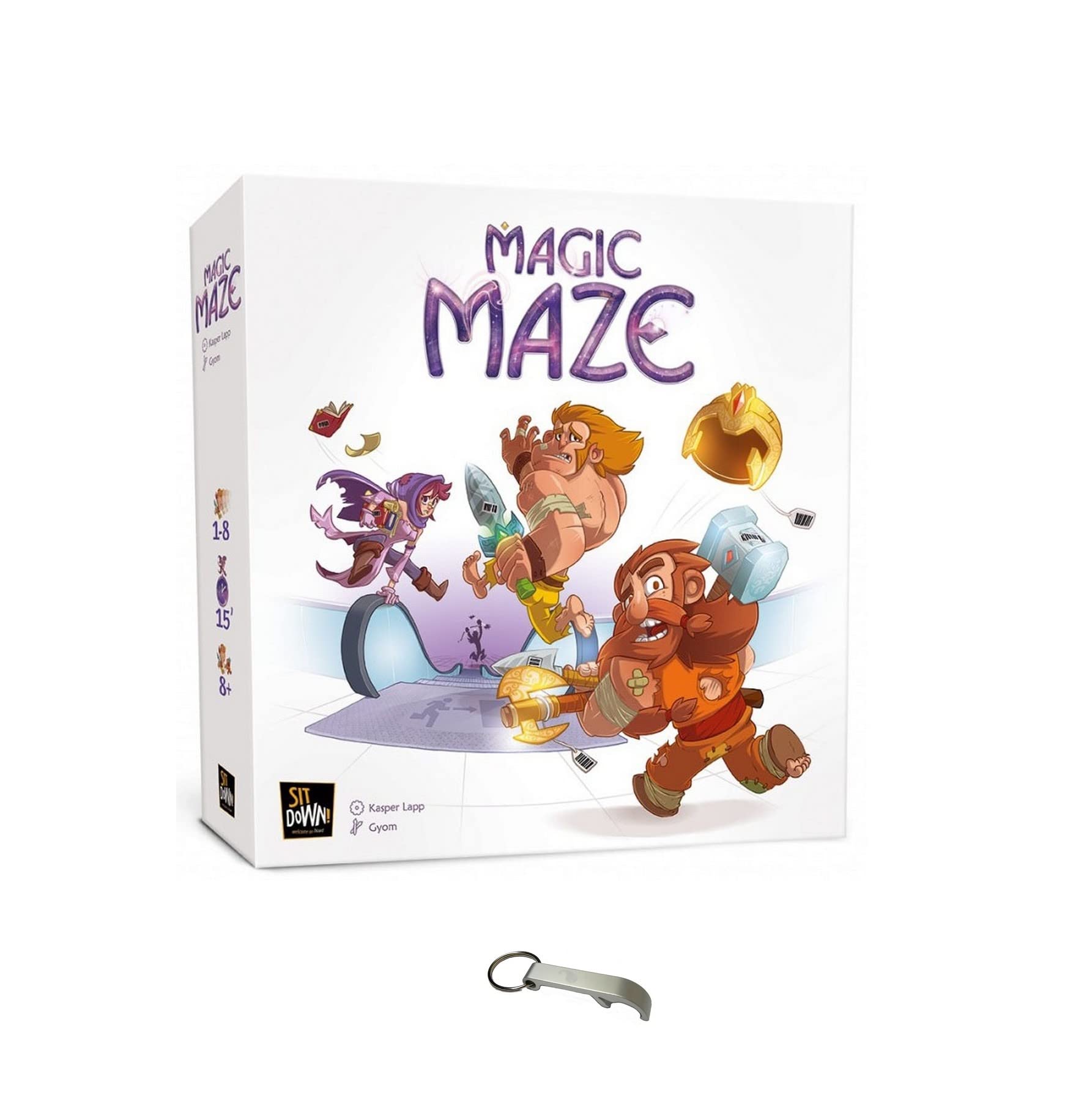 Set of Magic Maze French Version + 1 Bottle Opener Blumie (Basic Game)