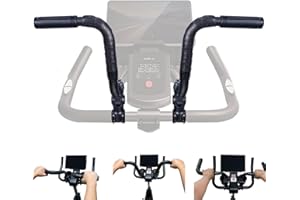 BABIEDTOYG Handlebar Extender for Peloton Indoor Exercise Bikes, 1 Pair of Ultimate Handlebar Extension of Peloton Accessories (Sheep-horn (with Black Tapes & Grips))