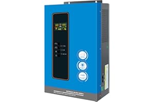 ANERN 3000W Solar Inverter 24Vdc to 110Vac, 3KW Off-Grid Hybrid Solar Inverter with 60A MPPT Charge Controller, Max. 150V PV Input, Fit for 24V Lithium Lead-Acid Gel Battery Off-Grid System