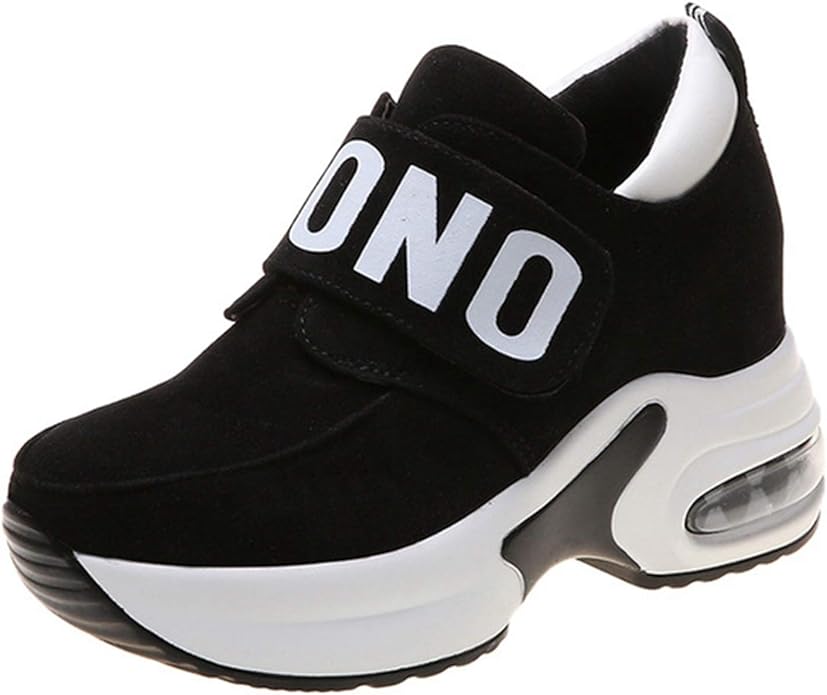 Women Platform Casual Shoes Breathable Lightweight Solid Color Low Top