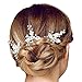 Oureamod Bridal Headpiece Hair Pins Silver Rhinestone Wedding Hair Accessories 3 Pieces