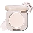 Jutqut Single Matte Eyeshadow, Off White Eye Shadow, Ultra-fine Lightweight Powder, Brightenning Primer Base Eyeshadow, High Pigment, Long Lasting, Multiuse Blendable Korean Eyes Makeup, Moonlight