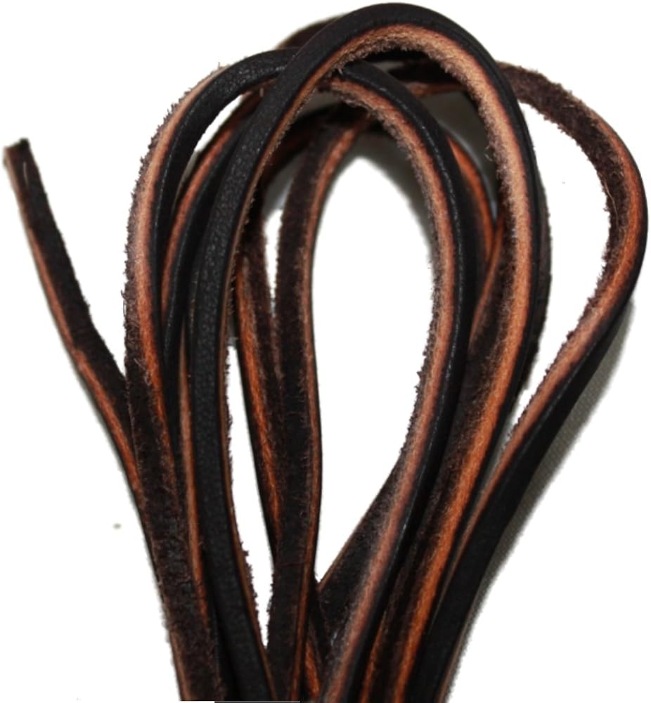 Leather Boot Laces Logger Style -Easy Sizing Just Cut to Fit. 108 Inches long Shoelaces By TOFL cordones de bota de cuero: Shoes