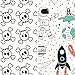 Honest Baby Diapers, Club Box, Skulls & Space Travel, Size 3, 68 Count