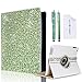 Eco-Fused 360 Rotating Faux Leather Bling Case Bundle for Apple iPad 4, 3, 2 / Bling Stylus Pen/Long Stylus Pen/Microfiber Cleaning Cloth/Cute Rhinestone Cover Perfect for Girls