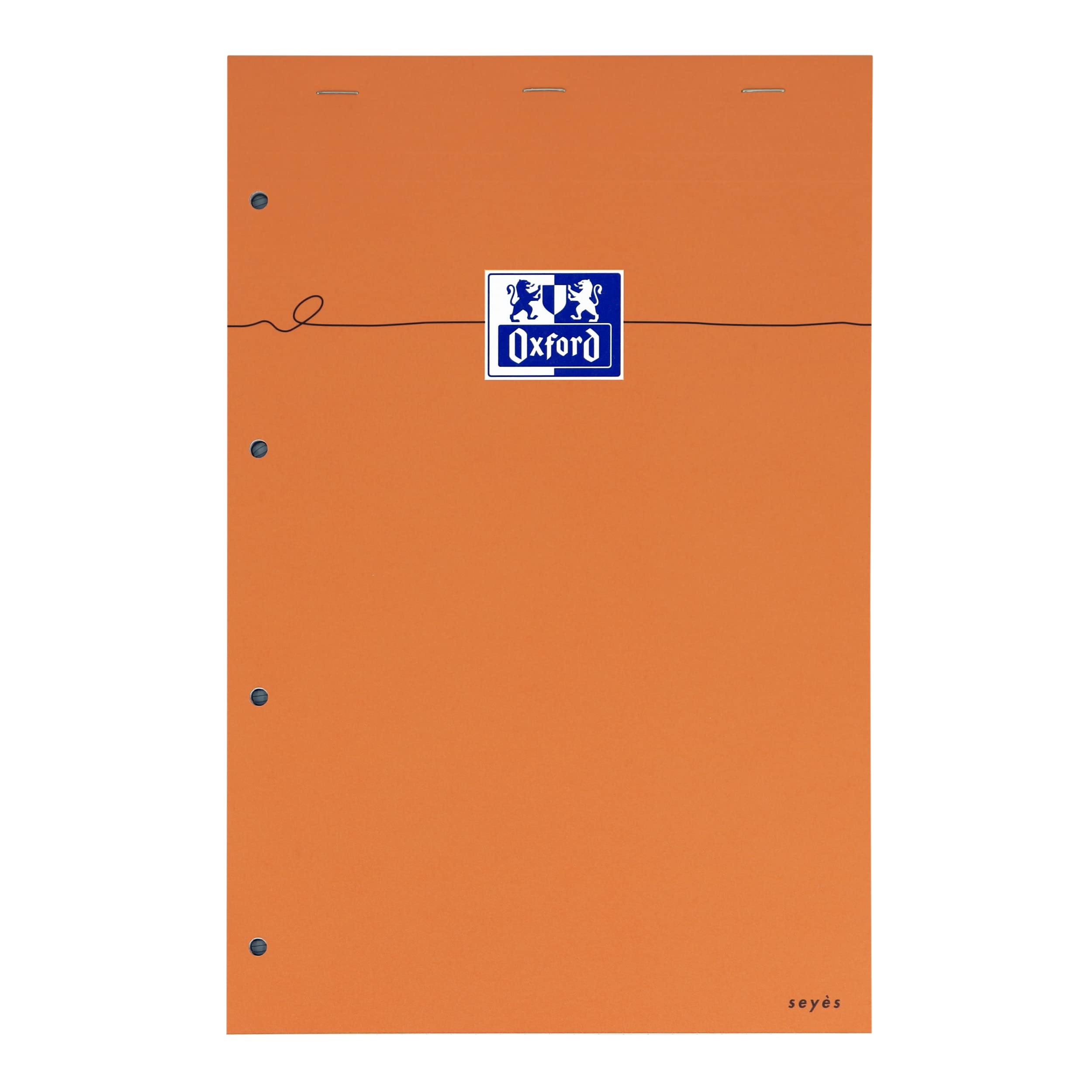 Pack of 5 Oxford notepads Large Squares Seyès-Ruled 160 Pages A4 Orange