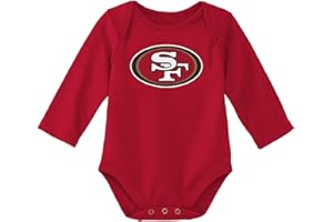 Outerstuff NFL Newborn & Infants 0-24 Months Official Primary Logo Long Sleeve Creeper Bodysuit Romper