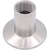 DERNORD Sanitary Female Threaded Pipe Fitting to 1.5 Inch TRI CLAMP (OD 50.5mm Ferrule) (Pipe Size: 1/2" NPT)