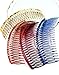 Prettyou 4.7 Inches Effortless Beauty Assorted Hair patterns Hair Comb Pin，Pack of 4
