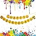 SIFAN Emoji Happy Birthday Banner, Funny Emoticon Party Decorations Supplies for Wedding Baby Shower