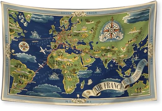 Amazon Co Jp 地図印刷タペストリー 世界地図タペストリー壁家の装飾 ハロウィン クリスマスプレゼントの背景布をぶら下げ 3 150 0cm ホーム キッチン