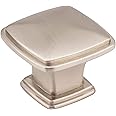 Jeffrey Alexander 1091SN Milan Plain Square Knob, Nickel