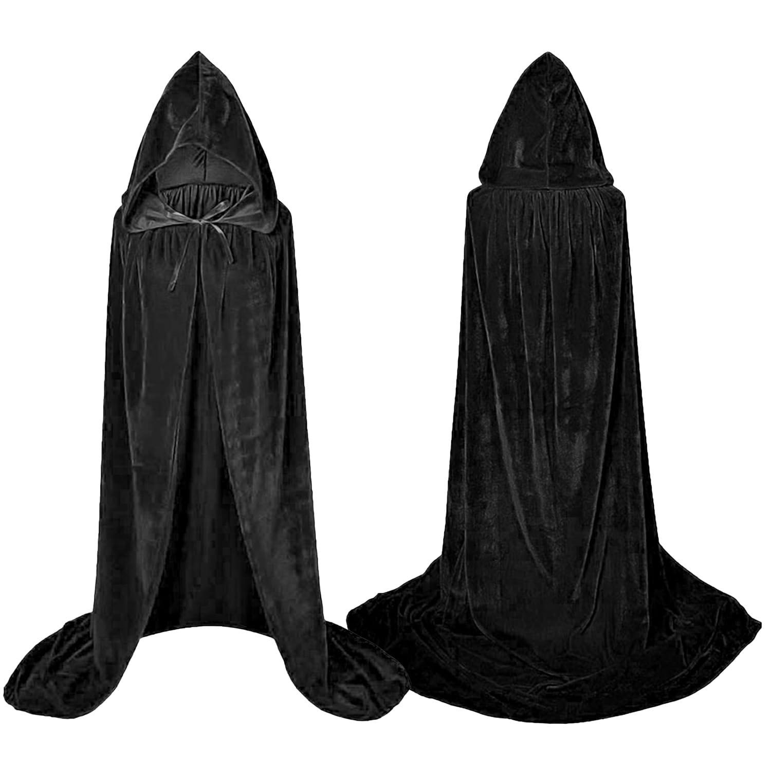 TOPWAYS® Kids Velvet Hooded Cloak For Halloween Cosplay Party Dress Christmas Fancy Dress Costume Accessory 110cm for Kids 4 5 6 7 8