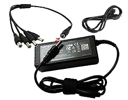 UpBright 4 Splitter/4 Way Power Cord+ 12V 5A 60W