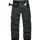 Men's BDU Casual Military Pants, Tactical Wild Army Combat ACU Rip Stop Camo Cargo Work Trousers with 10 Pockets