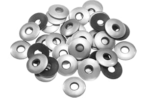 uxcell 75Pcs Neoprene Rubber Sealing Washers M8x22mm 304 Stainless Steel EPDM Bonded Sealing Washer Waterproof Gaskets for Sc