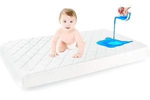 Premium Ultra Soft Waterproof Crib Fitted Mattress Protector - Toddler and Baby Crib Mattress Pad Cover - Soft and Breathable