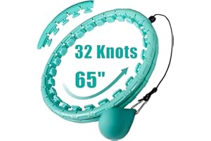 OurStarry 32 Knots Weighted Workout Hoop Plus Size, Smart Waist Exercise Ring for Adults Weight Loss