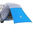 JOYTUTUS SUV Tailgate Tent with Big Awning, Water Resistant SUV Camping Tent with Car Roof Cover, Universal Fit Most SUV, Car, Blue