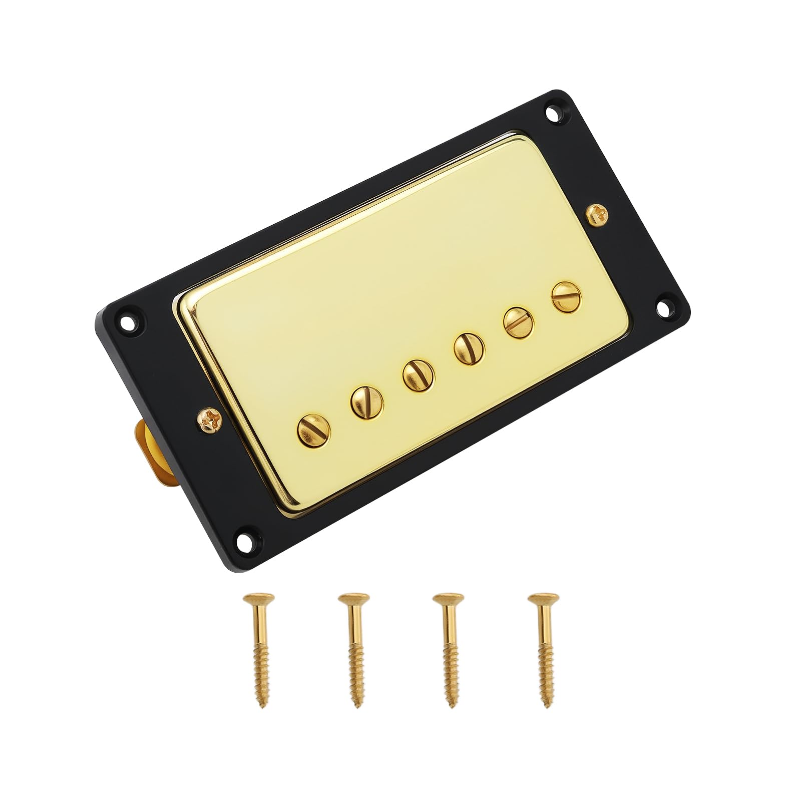 OTOTEC 50mm Neck Guitars Humbucker Double Coil Pickups Gold Electric Guitar Pickup Compatible with LP Style Compatible with Gibson Les Paul with Screws