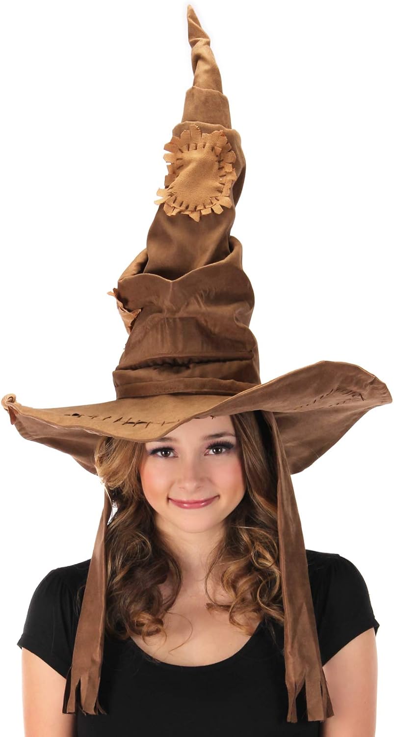 elope Harry Potter Costume Sorting Hat for Adults and Kids Brown: Clothing
