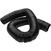 Vintage Air Air or Brake Duct Hose, 2 in Diameter, 10 ft, Plastic, Black, Each