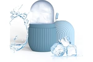 Joyeee Ice Face Roller, Reusable Silicone Mold Face Massage Eye Facial Beauty Skin Care Tools Apply Ice for Shrink Pores Anti Wrinkle Reduce Puffiness Improve Skin Elasticity, Striped