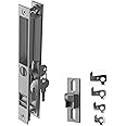 T-HAKEN Sliding Glass Door Set, 6-5/8", Silver - Patio Door Handle Replacement Thick Used on Both Left and Right-Handed. (Keyed)