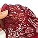 Buitifo Women Lace Bra Sexy Bralette Strappy Soft Bustier Lingerie (Red,L)