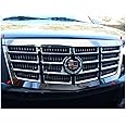 QAA is Compatible with 2007-2014 Cadillac Escalade 4 Piece Stainless Front Grille Accent Trim SG47255