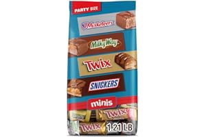 MARS SNICKERS, TWIX, 3 MUSKETEERS & MILKY WAY Minis Christmas Candy Chocolate Bar Variety Pack