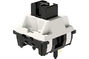 YUNZII Panda Mechanical Keyboard Switches Set, Pre-Lubed 40gf Linear Switch with Dustproof Stem,5 Pins Switch with POM Steam for Customizing Mechanical Gaming Keyboard（35 Pcs, Panda Switch）