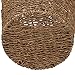 Household Essentials Seagrass Wicker Waste Basket, Handwoven Waste Bin with Metal Frame, Perfect for Bathrooms and Bedrooms,
