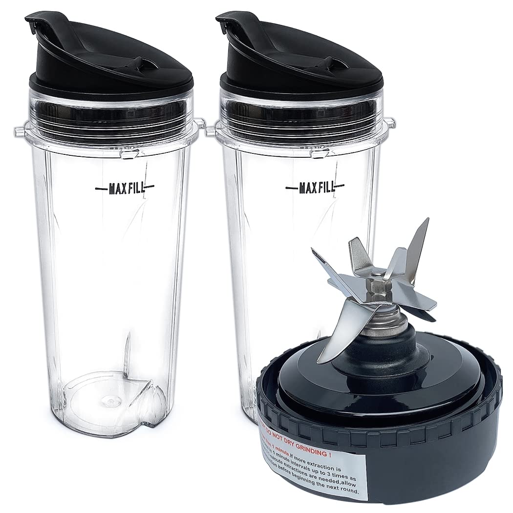 Photo 1 of Veterger Replacement Parts 6 Fins Blade Assembly with 2 cups, Compatible with Ninja Blender BL201/BL200/BL201C/BL209/BL203QBK