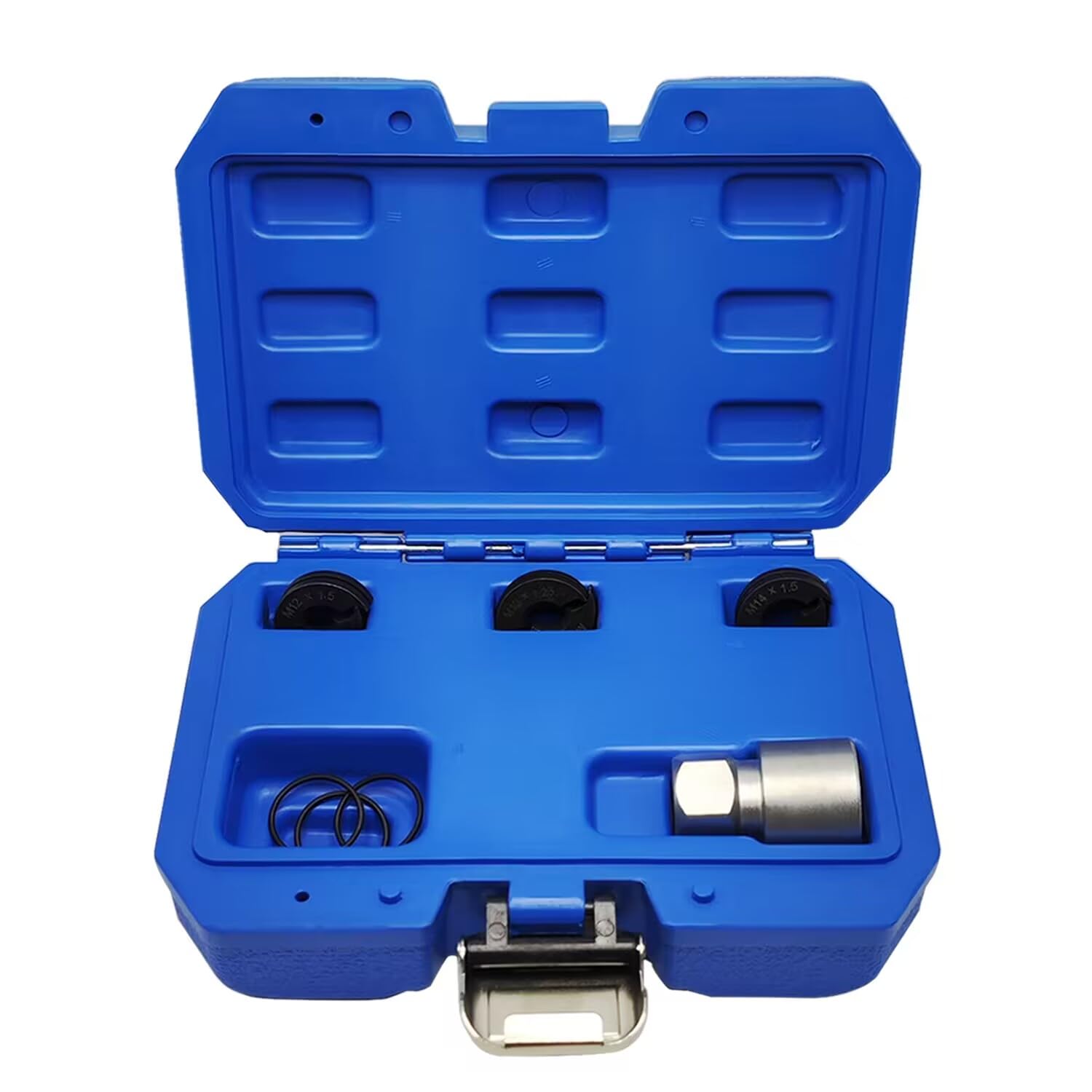 Photo 1 of JEUCLEL 4PCS M12 & M14 Wheel Stud Thread Restorer Kit, Reverse Action Wheel Stud Thread Restorer Kit, Repairs Threads on Wheel Studs and Bolts, Re-Threader Kit