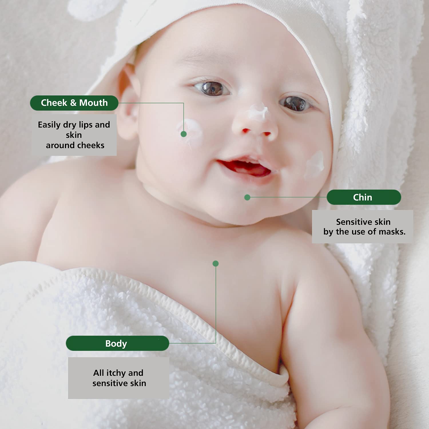 Medience Baby Moisturizing and Soothing Balm For Dry Skin, Chapped Lips, Cheeks, Minor Cuts, Fragrance-Free Moisturizer Stick for Kids with Shea Butter - DR.ATO Derma Soothing Stick Balm 17.5g