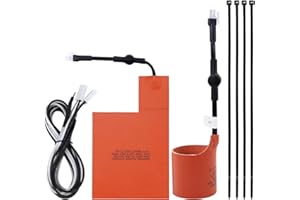 Kefly 7101 Battery Heater Pad ＆ 7102 Oil Heater Kit For 9kW-22kW Air Cooled Standby Generator, Battery Pad Warmer And Oil Filter Heater Kit Compatible With Generac generator